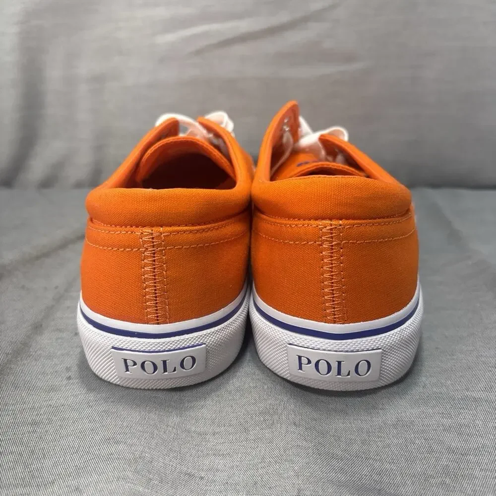 Polo‎ Ralph Lauren Faxon X Sailing Orange Royal Pp Men’s Size 9 Low-top Canvas